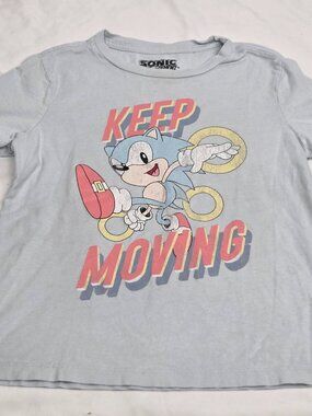 Sonic the Hedgehog Keep Moving Graphic T-Shirt Youth Small